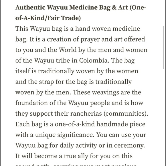 Colombian Wayuu hand woven one of a kind drawstring shoulder bag. - Picture 13 of 13